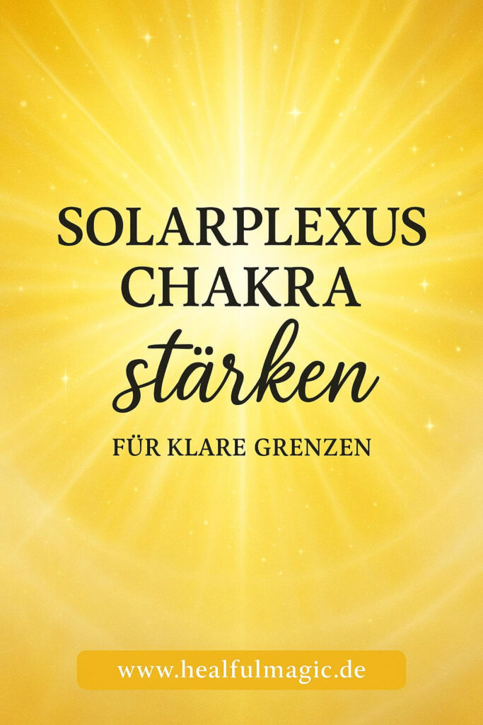 Goldene Sonnenstrahlen als Symbol für innere Kraft und Heilung des Solarplexus-Chakras – Energie, Selbstbewusstsein, Klarheit.