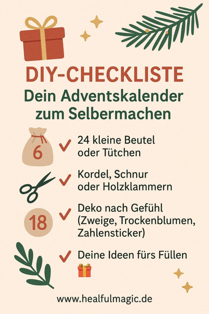 Checkliste DIY Adventskalender