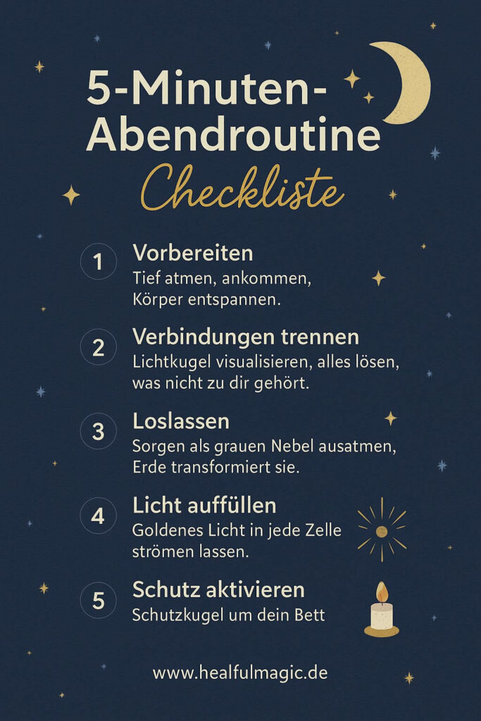 Abendroutine Checkliste